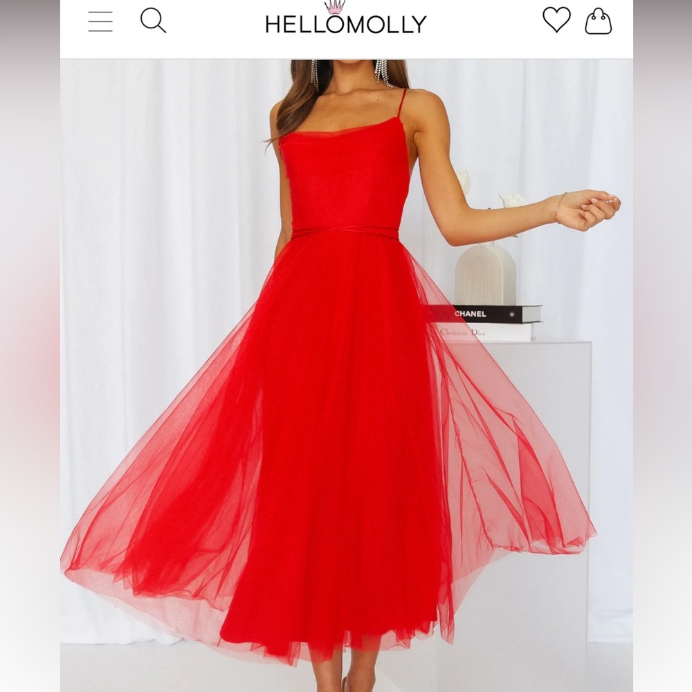 NWT HelloMolly red tulle cocktail dress